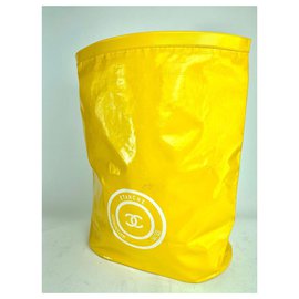 Chanel-XL Waterproof Yellow Bucket Large Hobo-Other