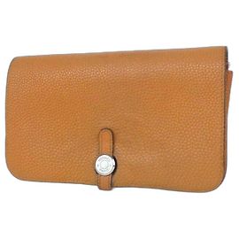 Hermès Hermes Dogon Wallet Brown Leather Long Wallet Brown
