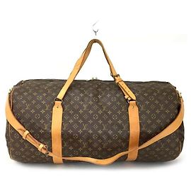 Louis Vuitton Sac Polochon Monogram Boston com Strap Extra Large Bandouliere Marrom