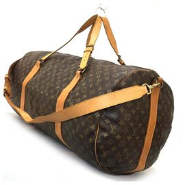 Louis Vuitton-Sac Polochon Monogram Boston con cinturino Extra Large Bandouliere-Marrone