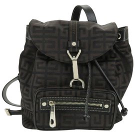 Givenchy Monogram Logo Backpack Brown