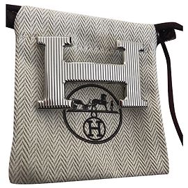 Hermès Grade com fivela em H Prata