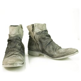 Autre Marque-John Varvatos Morrison Sharpei Ombre Gray White Booties Ankle Boots Shoes sz 10-Grey