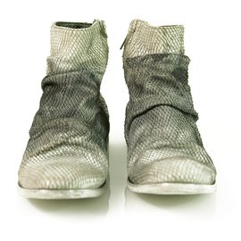 Autre Marque-John Varvatos Morrison Sharpei Ombre Gray White Booties Ankle Boots Shoes sz 10-Grey