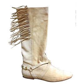 Jerome Dreyfuss Deerskin Boots Beige Size 39 Beige