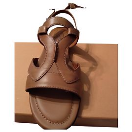 Sandali flat Tod's linea Selleria Caramello