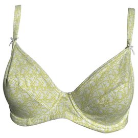 Dior-never worn bra lingerie dior monogram-White,Green