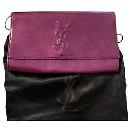 Belle de Jour Yves Saint Laurent bolso de charol violeta Ciruela