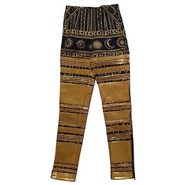 Kokon To Zai - KTZ Pantaloni, ghette Multicolore D'oro Metallico