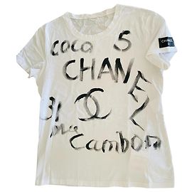 Camiseta navideña chanel 2008 Blanco