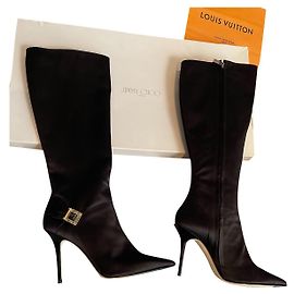 Jimmy Choo botas Preto Gold hardware