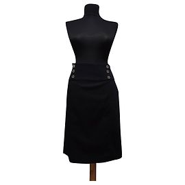 Gonna nera Ralph Lauren in cotone Nero