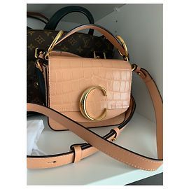 Borsa a mano Chloé in pelle pesca Pesca