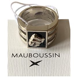 Mauboussin Portefeuilles Petits accessoires Noir Argenté