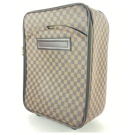 Louis Vuitton-Damier Ebene Pegase 45 Rolling Luggage-Brown