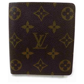 Louis Vuitton-Bifold Men's Wallet Marco Multiple Florin Slender-Brown