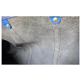 Louis Vuitton-Toledo Blue Epi Leather Keepall 50 Mochila-Outro