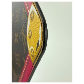 Louis Vuitton-Rare Summer Trunks Monogram Neverfull Pochette GM Wristlet Bag-Other