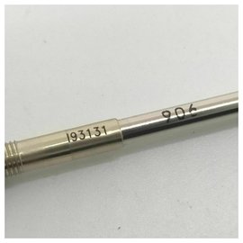 Louis Vuitton-Grey x Silver Stylo Ballpoint Pen Stylo for Agenda or Notebook-Other