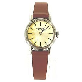 IWC Model R2802 20mm International Watch Company Watch Brown Cream