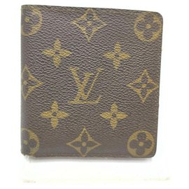 Louis Vuitton-Monogram Porte Billets 6 Cartes Credit Men's Wallet Slender-Other