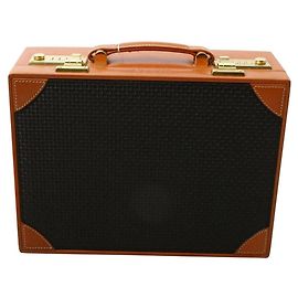 Bally Black x Brown Mini Trunk Hard Case Steamer Attache Other