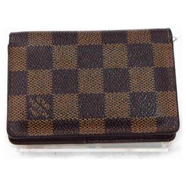Louis Vuitton-Damier Ebene Card Case Organizer De Poche Wallet Holder-Other