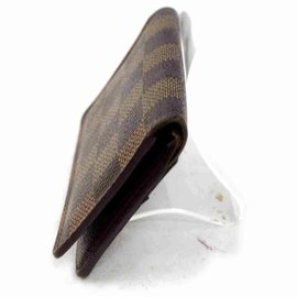 Louis Vuitton-Damier Ebene Card Case Organizer De Poche Wallet Holder-Other