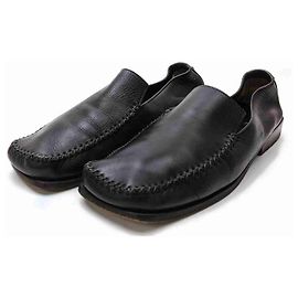 Louis Vuitton Mens UK6.5 US7.5 Black Leather Loafer Driving Shoes Other