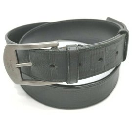 Louis Vuitton-100/40 Black Damier Infini Leather Detroit Centure Belt-Other