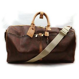Etro Bolsa de viaje Boston Paisly color burdeos extragrande con correa 861530 Otro