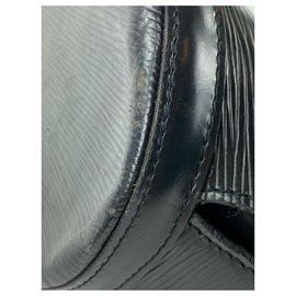 Louis Vuitton-Black Epi Noir Leather Saint Jacques Zip Tote 46LVA1117-Other