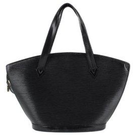 Louis Vuitton-Black Saint Jacques Zip Tote Bag-Other
