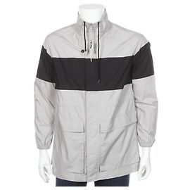 John Elliott Season Nine Block Paneled Baumwollparka Grau Schwarz Schwarz Grau