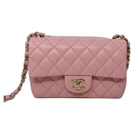 Chanel-chanel mini flap pink new summer 2021-Pink