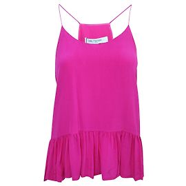 Les Petites Fuschia Silk Top Pink