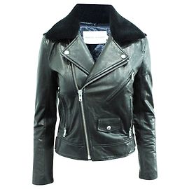Rebecca Minkoff Black Goatskin Jacket Black