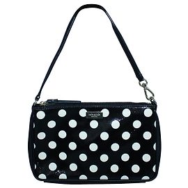 Kate Spade Small Polka Dot Leather Pouch Black