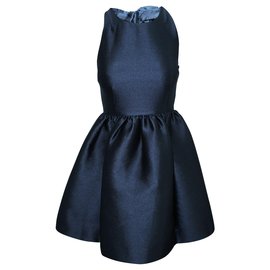 Kate Spade-Navy Blue Cocktail Dress with bow at the Back-Blue,Navy blue