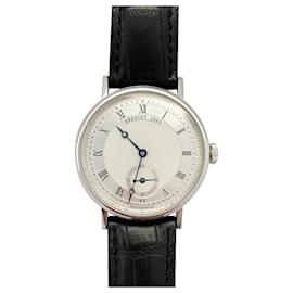 Autre Marque-Breguet “Classique” watch in white gold on leather-Other