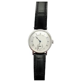 Autre Marque-Breguet “Classique” watch in white gold on leather-Other