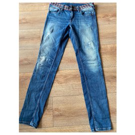 Tommy Hilfiger-Jeans Tommy Hilfiger feminino com cinto trançado-Azul