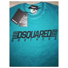 Camiseta Dsquared2 de algodão azul claro Azul claro