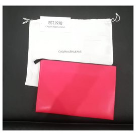 Calvin Klein-Carteiras Pequenos acessórios-Branco,Vermelho