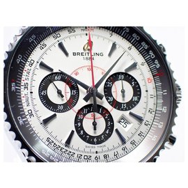 Breitling-BREITLING Montbrillant47 silver world Limited20 00 Genuine goods Mens-Black