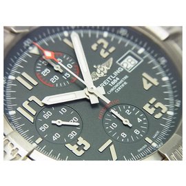 Breitling-BREITLING Avenger Bandit Titanium gray Genuine goods Mens-Grey