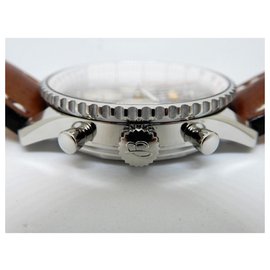 Breitling-BREITLING Navitimer01 brown leather Folding buckle Mens-Black