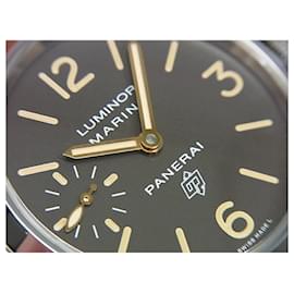 Panerai-PANERAI Luminor Marina logo Acciaio PAM00632 R series Mens-Brown