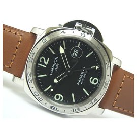 Panerai-PANERAI Luminor GMT 1st PAM00023 B series Mens-Black