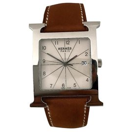 Hermès-Relógios de quartzo-Branco